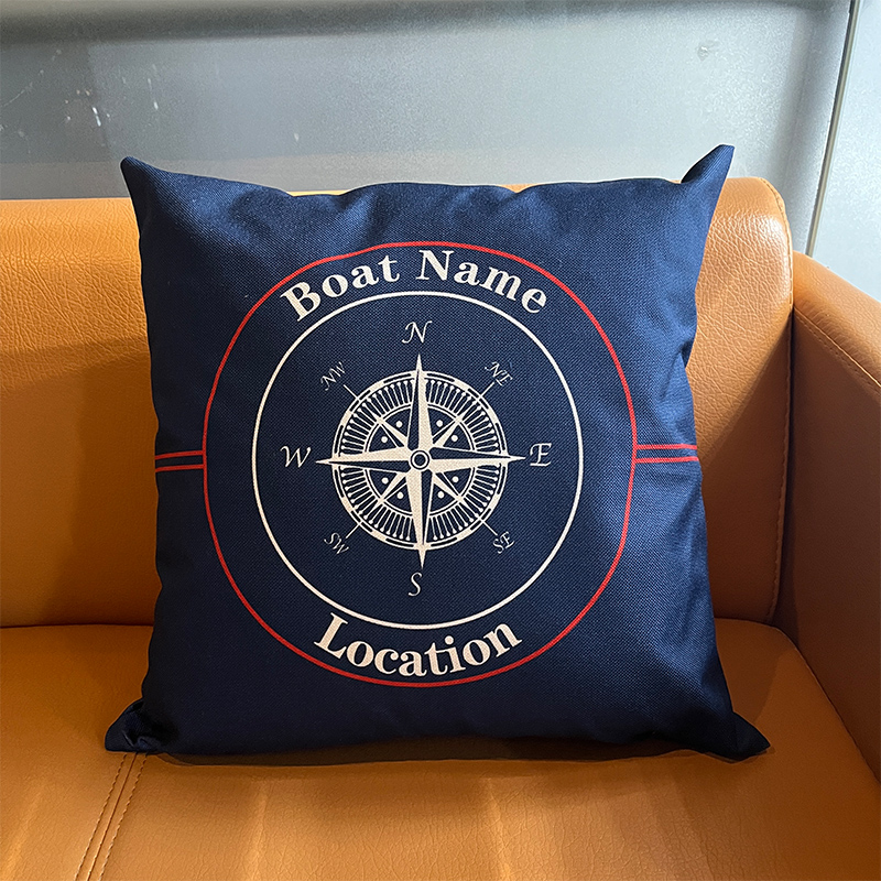 Personalized store boat pillows