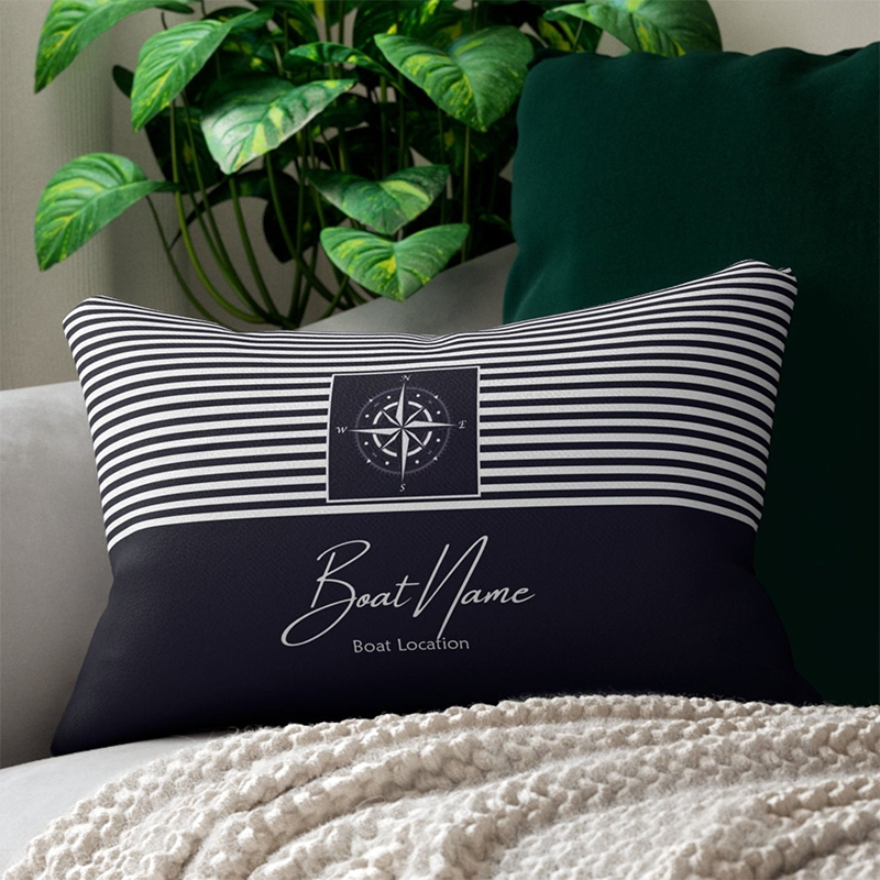 Personalized boat pillows hot sale