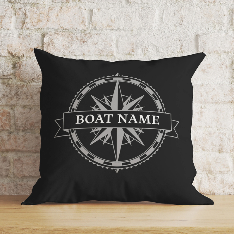 Personalized Nautical Boat Throw Pillow